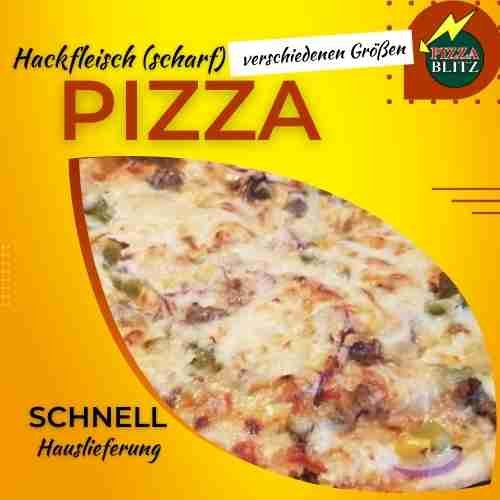 Pizza Hackfleisch Gross ca.32cm