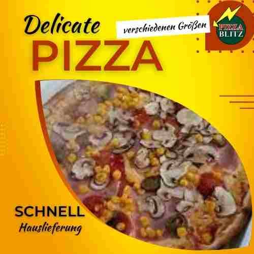 Pizza Delicate Familie 45x32cm