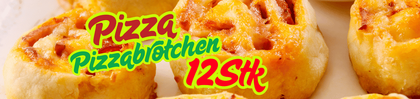 Pizzabrötchen 12 Stück Banner