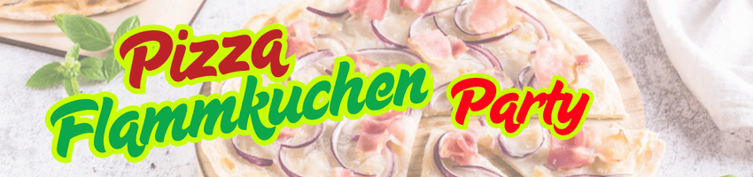 Flammkuchen Party 40x60cm Banner